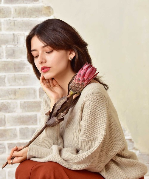 LHME（エルエイチエムイー）の「LHME ダブルリングフープピアス/サージカルステンレス316L（金属アレルギー対応）（ピアス（両耳用）・レディース・シルバー/イエローゴールド・ONE SIZE）」の8枚目の写真