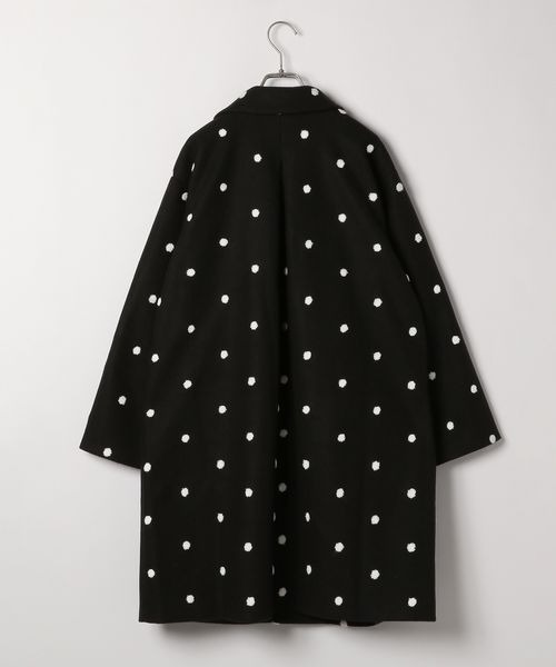 LOWRYS FARM(ローリーズファーム)の「ドットコート 180385(ステンカラーコート・キッズ・ブラック・150cm/160cm)」の6枚目の写真