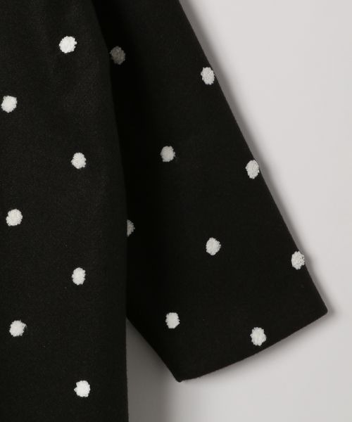 LOWRYS FARM(ローリーズファーム)の「ドットコート 180385(ステンカラーコート・キッズ・ブラック・150cm/160cm)」の8枚目の写真