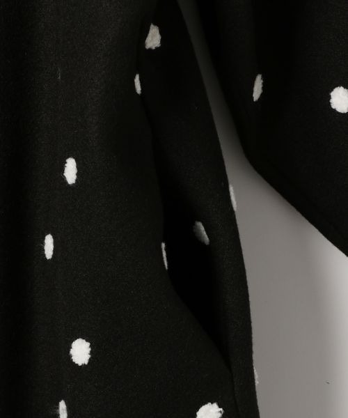 LOWRYS FARM(ローリーズファーム)の「ドットコート 180385(ステンカラーコート・キッズ・ブラック・150cm/160cm)」の9枚目の写真