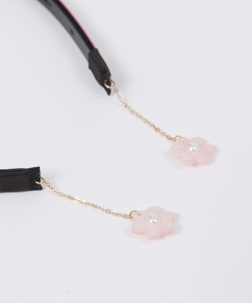 KP DECO（ケーピーデコ）の「お花パーツ付きグログランリボンカチューシャ（カチューシャ・キッズ・ラベンダー/ピンク・FREE）」の9枚目の写真