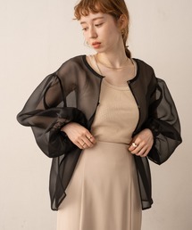 hinari | オーガンジーシアー2WAYブラウス(シャツ/ブラウス)