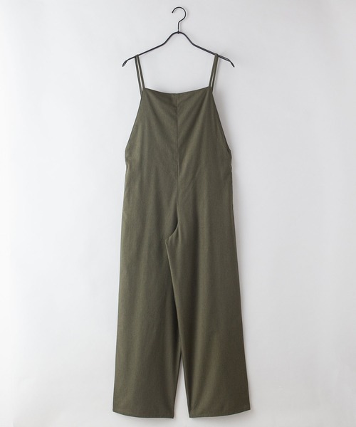 OUTDOOR PRODUCTS APPAREL(アウトドアプロダクツアパレル)の「コットンリネン ビッグシルエット サロペット(サロペット/オーバーオール・レディース・ブラック/カーキ/アイボリー・FREE)」の3枚目の写真