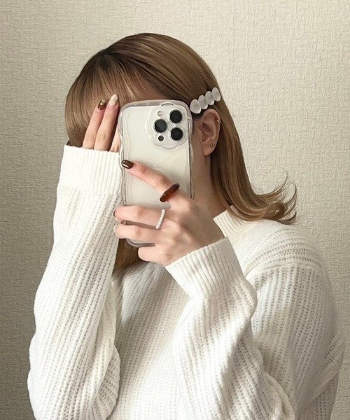 cuorequal(クオレコール)の「ハートホワイトヘアピン(ヘアピン・レディース・ホワイト・FREE)」の4枚目の写真