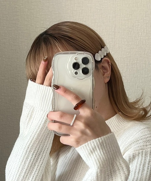 cuorequal(クオレコール)の「ハートホワイトヘアピン(ヘアピン・レディース・ホワイト・FREE)」の5枚目の写真