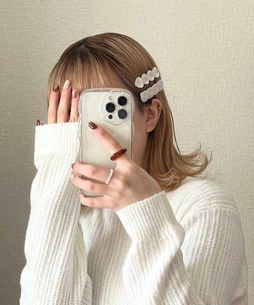 cuorequal(クオレコール)の「ハートホワイトヘアピン(ヘアピン・レディース・ホワイト・FREE)」の6枚目の写真