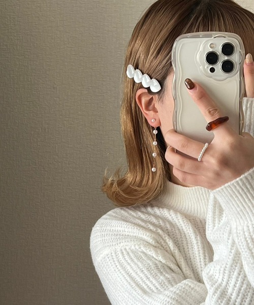 cuorequal(クオレコール)の「ハートホワイトヘアピン(ヘアピン・レディース・ホワイト・FREE)」の8枚目の写真