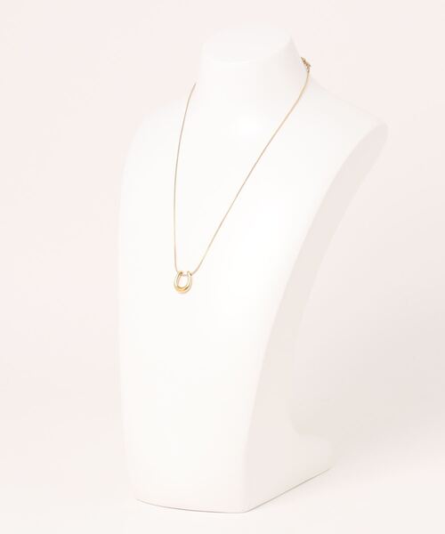 金属アレルギー対応ぷっくりホースシューステンレスネックレス