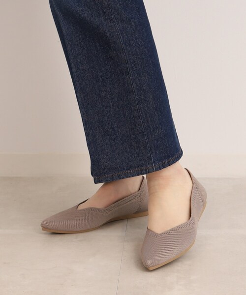 SHOO・LA・RUE（シューラルー）の「◆洗えて サラサラ ニットパンプス（パンプス・レディース・サンドベージュ/ブラック系/ナチュラル/ブラック/ライトグリーン/イエロー/チャコールグレー/オレンジ/カーキ・35/45/25）」の20枚目の写真