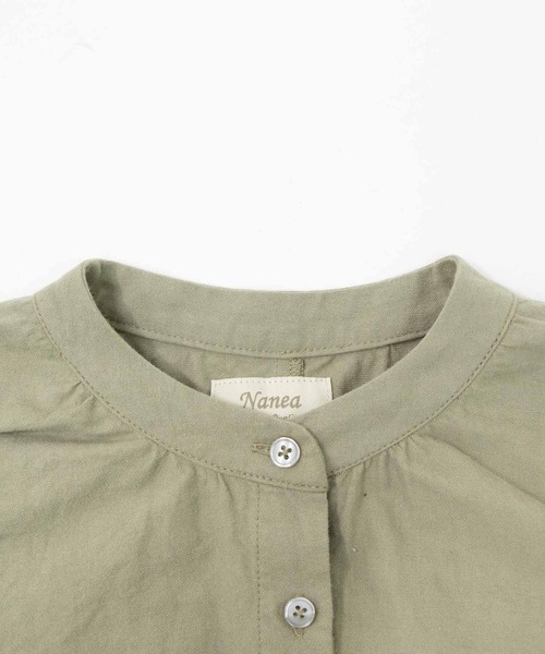 NANEA（ナネア）の「スタンドカラーシャツワンピース（シャツワンピース・レディース・キナリ/カーキ/ブラック・ONE SIZE）」の16枚目の写真