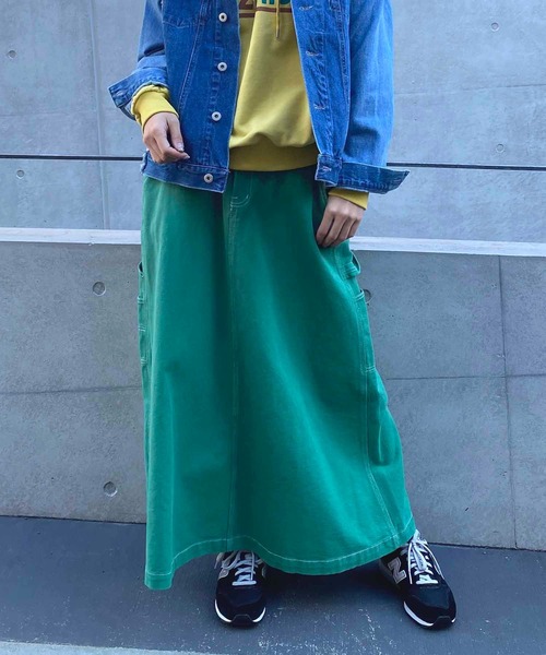 NANEA(ナネア)の「ペインターロングスカート(スカート・レディース・グリーン/ベージュ・ONE SIZE)」の10枚目の写真