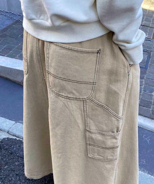 NANEA(ナネア)の「ペインターロングスカート(スカート・レディース・グリーン/ベージュ・ONE SIZE)」の16枚目の写真