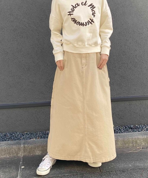 NANEA(ナネア)の「ペインターロングスカート(スカート・レディース・グリーン/ベージュ・ONE SIZE)」の20枚目の写真