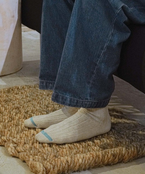 OBSCURE SOCKS（オブスキュア ソックス）の「OBSCURE SOCKS オブスキュアソックス BIOTA Men’s ビオタ メンズ（ソックス/靴下・メンズ・イエロー/ネイビー/ブラウン/アイボリー・FREE）」の2枚目の写真