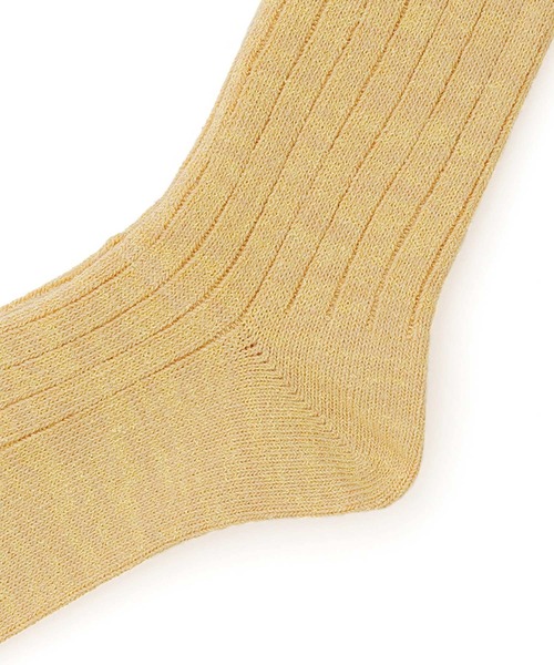 OBSCURE SOCKS（オブスキュア ソックス）の「OBSCURE SOCKS オブスキュアソックス BIOTA Men’s ビオタ メンズ（ソックス/靴下・メンズ・イエロー/ネイビー/ブラウン/アイボリー・FREE）」の9枚目の写真
