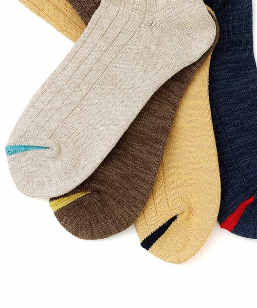 OBSCURE SOCKS（オブスキュア ソックス）の「OBSCURE SOCKS オブスキュアソックス BIOTA Men’s ビオタ メンズ（ソックス/靴下・メンズ・イエロー/ネイビー/ブラウン/アイボリー・FREE）」の10枚目の写真