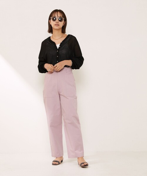 Aresense（アーセンス）の「Aresense/アーセンス ベイカーパンツ（その他パンツ・レディース・ホワイト/ピンク/イエロー/オリーブ・38/36）」の11枚目の写真