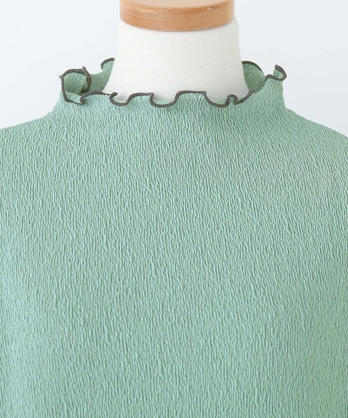 n'OrLABEL（ノアールレーベル）の「『配色メローカットソー』（Tシャツ/カットソー・レディース・ミント/ライム/アイボリー/ブラック・L/LL/M）」の22枚目の写真