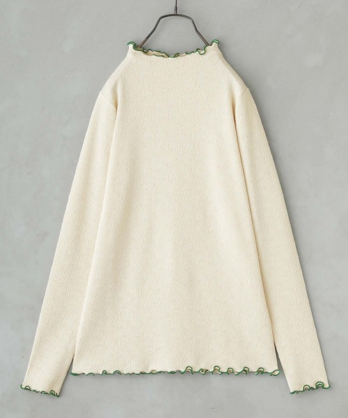 n'OrLABEL（ノアールレーベル）の「配色メローカットソー（Tシャツ/カットソー・レディース・ミント/ライム/アイボリー/ブラック・L/LL/M）」の13枚目の写真