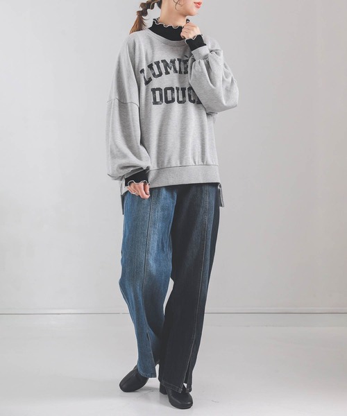 n'OrLABEL（ノアールレーベル）の「配色メローカットソー（Tシャツ/カットソー・レディース・ミント/ライム/アイボリー/ブラック・L/LL/M）」の20枚目の写真