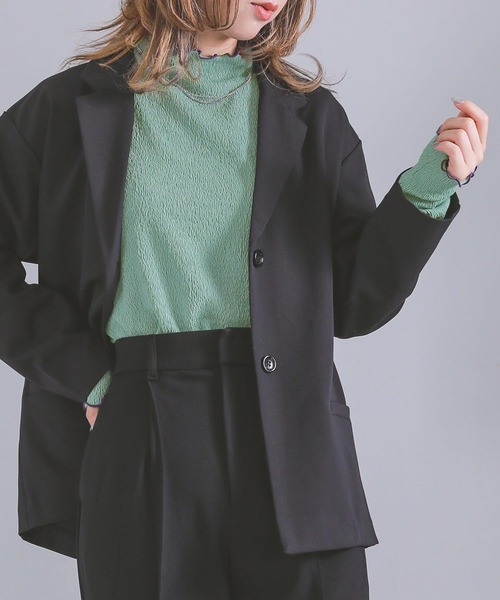 n'OrLABEL（ノアールレーベル）の「配色メローカットソー（Tシャツ/カットソー・レディース・ミント/ライム/アイボリー/ブラック・L/LL/M）」の15枚目の写真