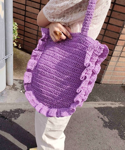 ペーパーラウンドフリルバッグ Casselini（キャセリーニ）の「Casselini(キャセリーニ)ペーパー
