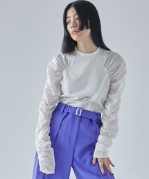 UNITED TOKYO | ラウンドギャザーカットソー(Tシャツ/カットソー)