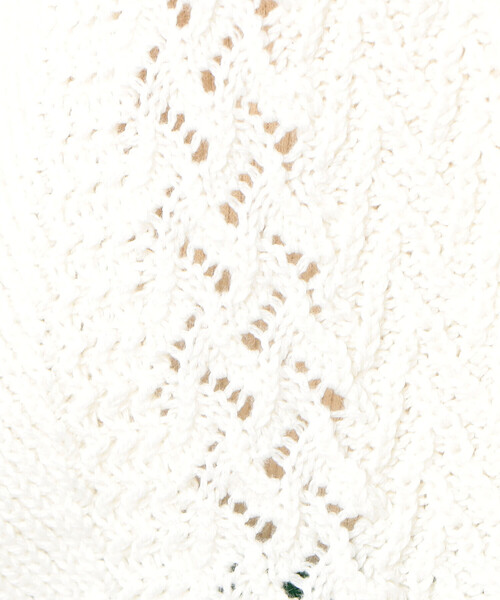 ONIGIRI(オニギリ)の「地柄フーディーニットカーディガン(カーディガン/ボレロ・レディース・オフホワイト/ネイビー/ベージュ・FREE)」の17枚目の写真
