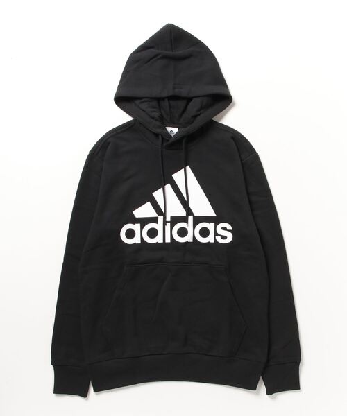 adidas(アディダス)の「アディダス adidas M ESS BL スウェットフーディ(パーカー・メンズ・ブラック/グレー・M/LL/L/3L/S)」の2枚目の写真