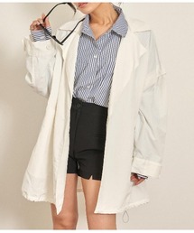 2WAYナイロンミディ丈コート