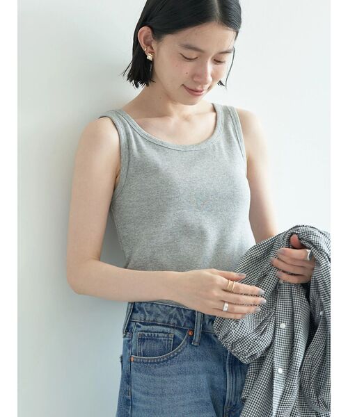 AMERICAN HOLIC(アメリカンホリック)の「Daily!テレコタンクトップ2(インナーウェア/肌着・レディース・グレー系その他・M/L)」の2枚目の写真