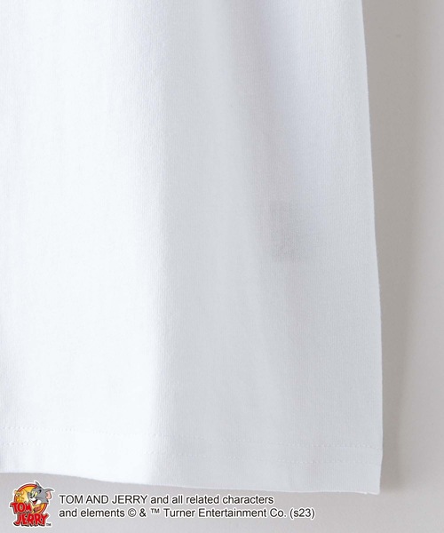 Tom&Jerry(トムアンドジェリー)の「【OUTDOOR PRODUCTS/アウトドアプロダクツ】【 TOM AND JERRY/トムとジェリー 】コラボ Tシャツ ドロップショルダー オーバーサイズ(Tシャツ/カットソー・メンズ・オフホワイト/ダークグリーン/ホワイト/ホワイト系その他/ブルー系その他/ベージュ・MEDIUM/X-LARGE/SMALL/LARGE)」の16枚目の写真