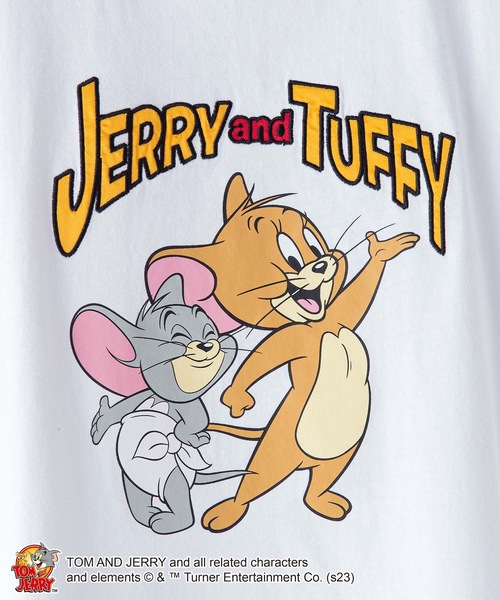 Tom&Jerry(トムアンドジェリー)の「【OUTDOOR PRODUCTS/アウトドアプロダクツ】【 TOM AND JERRY/トムとジェリー 】コラボ Tシャツ ドロップショルダー オーバーサイズ(Tシャツ/カットソー・メンズ・オフホワイト/ダークグリーン/ホワイト/ホワイト系その他/ブルー系その他/ベージュ・MEDIUM/X-LARGE/SMALL/LARGE)」の17枚目の写真