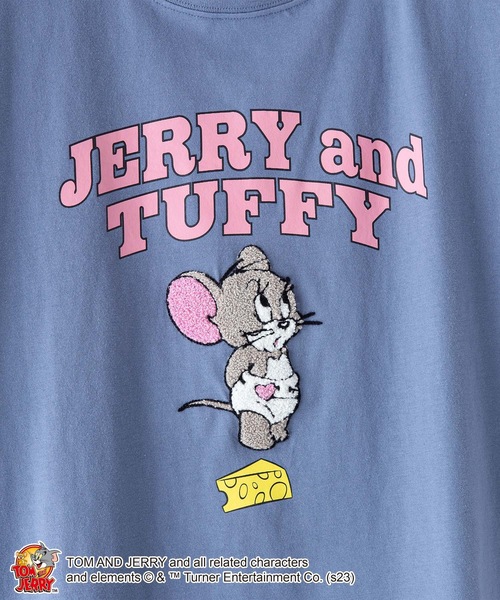 Tom&Jerry(トムアンドジェリー)の「【OUTDOOR PRODUCTS/アウトドアプロダクツ】【 TOM AND JERRY/トムとジェリー 】コラボ Tシャツ ドロップショルダー オーバーサイズ(Tシャツ/カットソー・メンズ・オフホワイト/ダークグリーン/ホワイト/ホワイト系その他/ブルー系その他/ベージュ・MEDIUM/X-LARGE/SMALL/LARGE)」の18枚目の写真