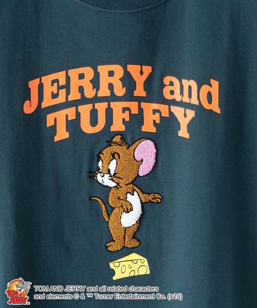 Tom&Jerry(トムアンドジェリー)の「【OUTDOOR PRODUCTS/アウトドアプロダクツ】【 TOM AND JERRY/トムとジェリー 】コラボ Tシャツ ドロップショルダー オーバーサイズ(Tシャツ/カットソー・メンズ・オフホワイト/ダークグリーン/ホワイト/ホワイト系その他/ブルー系その他/ベージュ・MEDIUM/X-LARGE/SMALL/LARGE)」の19枚目の写真