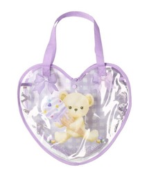 Kids Foret | くまプリントハート型プールバッグ(トートバッグ)