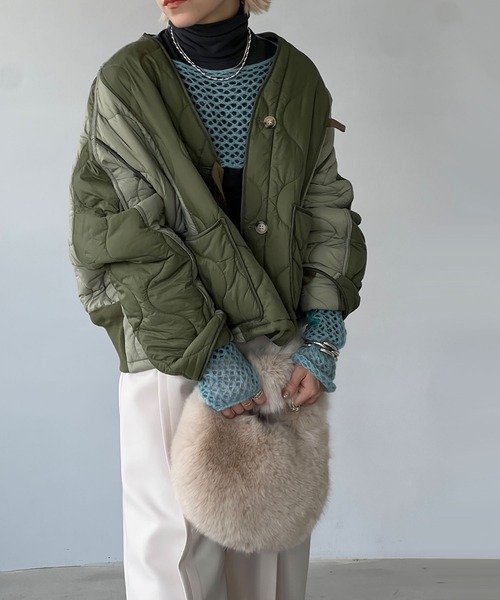 chuclla(チュクラ)の「アニマルファー ハンドバッグ cha23a001(ハンドバッグ・レディース・ブラウン/ブラック/アイボリー/グレー・FREE)」の10枚目の写真