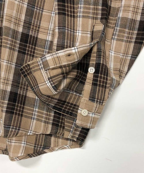 ADMIX/ATELIER SAB MEN（アドミックスアトリエサブメン）の「【Hollywood Rich.&】Bigシルエット チェック ルーズシャツ（シャツ/ブラウス・メンズ・ベージュ系その他/グリーン系その他/ブラック系その他・FREE）」の22枚目の写真