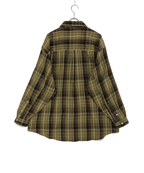 ADMIX/ATELIER SAB MEN（アドミックスアトリエサブメン）の「【Hollywood Rich.&】Bigシルエット チェック ルーズシャツ（シャツ/ブラウス・メンズ・ベージュ系その他/グリーン系その他/ブラック系その他・FREE）」の16枚目の写真