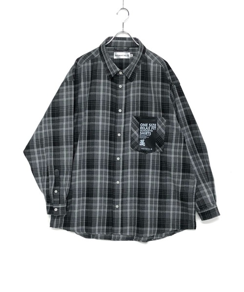 ADMIX/ATELIER SAB MEN（アドミックスアトリエサブメン）の「【Hollywood Rich.&】Bigシルエット チェック ルーズシャツ（シャツ/ブラウス・メンズ・ベージュ系その他/グリーン系その他/ブラック系その他・FREE）」の19枚目の写真