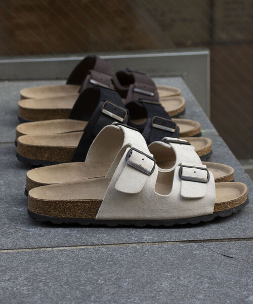 GLOSTER(グロスター)の「【AUTENTI/オーテンティ】スウェードダブルストラップ コンフォートサンダル スウェードサンダル(サンダル・メンズ・ダークブラウン/ブラック/キナリ・42/41/43/40)」の14枚目の写真