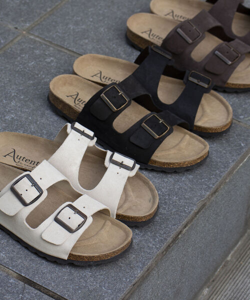 GLOSTER(グロスター)の「【AUTENTI/オーテンティ】スウェードダブルストラップ コンフォートサンダル スウェードサンダル(サンダル・メンズ・ダークブラウン/ブラック/キナリ・42/41/43/40)」の15枚目の写真