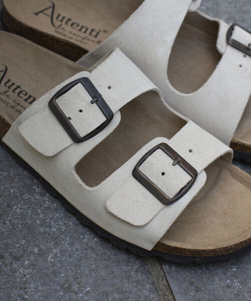 GLOSTER(グロスター)の「【AUTENTI/オーテンティ】スウェードダブルストラップ コンフォートサンダル スウェードサンダル(サンダル・メンズ・ダークブラウン/ブラック/キナリ・42/41/43/40)」の17枚目の写真