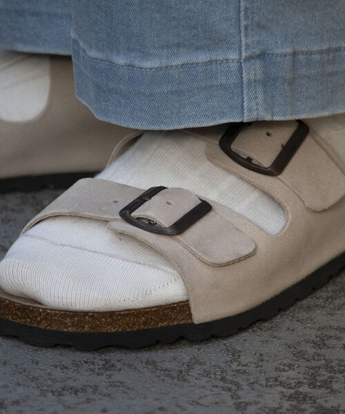 GLOSTER(グロスター)の「【AUTENTI/オーテンティ】スウェードダブルストラップ コンフォートサンダル スウェードサンダル(サンダル・メンズ・ダークブラウン/ブラック/キナリ・42/41/43/40)」の19枚目の写真