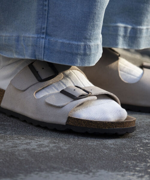 GLOSTER(グロスター)の「【AUTENTI/オーテンティ】スウェードダブルストラップ コンフォートサンダル スウェードサンダル(サンダル・メンズ・ダークブラウン/ブラック/キナリ・42/41/43/40)」の21枚目の写真