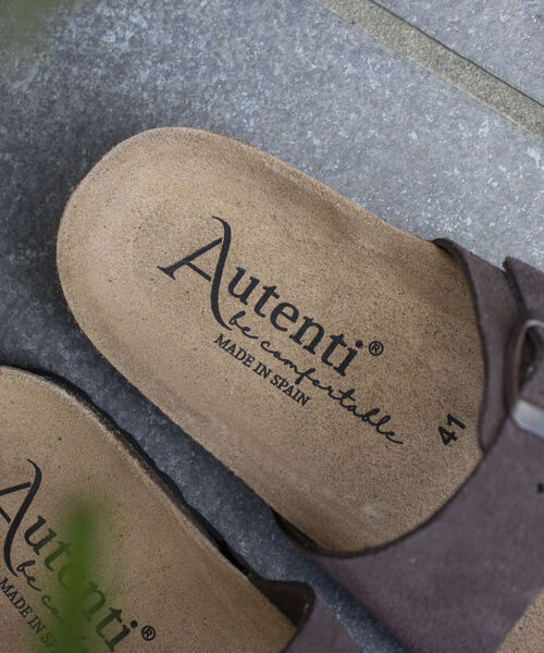 GLOSTER(グロスター)の「【AUTENTI/オーテンティ】スウェードダブルストラップ コンフォートサンダル スウェードサンダル(サンダル・メンズ・ダークブラウン/ブラック/キナリ・42/41/43/40)」の5枚目の写真
