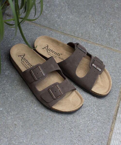 GLOSTER(グロスター)の「【AUTENTI/オーテンティ】スウェードダブルストラップ コンフォートサンダル スウェードサンダル(サンダル・メンズ・ダークブラウン/ブラック/キナリ・42/41/43/40)」の7枚目の写真