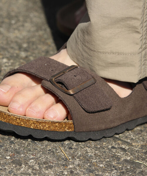 GLOSTER(グロスター)の「【AUTENTI/オーテンティ】スウェードダブルストラップ コンフォートサンダル スウェードサンダル(サンダル・メンズ・ダークブラウン/ブラック/キナリ・42/41/43/40)」の9枚目の写真