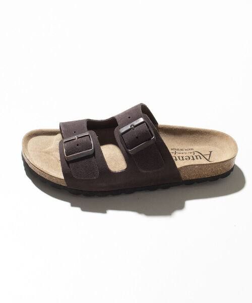 GLOSTER(グロスター)の「【AUTENTI/オーテンティ】スウェードダブルストラップ コンフォートサンダル スウェードサンダル(サンダル・メンズ・ダークブラウン/ブラック/キナリ・42/41/43/40)」の11枚目の写真