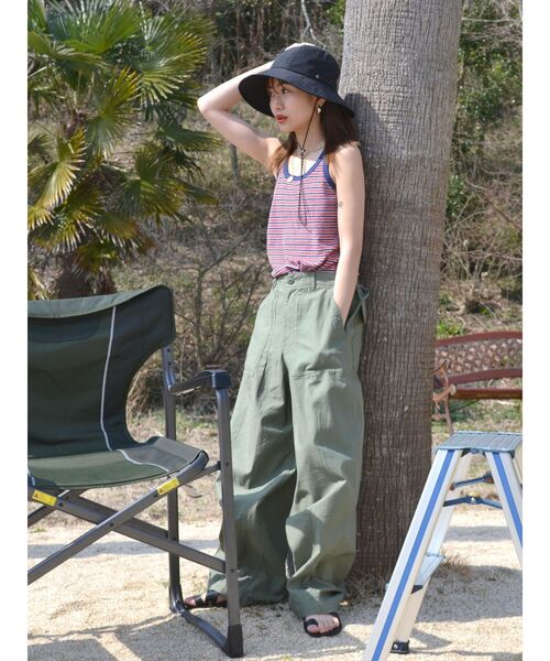 Ungrid（アングリッド）の「パイルボーダータンクトップ（タンクトップ・レディース・ブルー/ネイビー/ブラウン・FREE）」の21枚目の写真